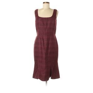 TORY BURCH Sleeveless Red Tweed Pleated Career Dress NEW NWT! Size 8 Medium
